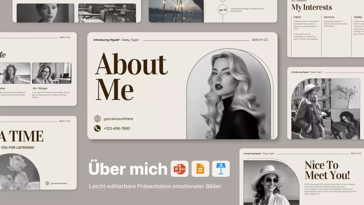 beige-braune elegante Fotomappe