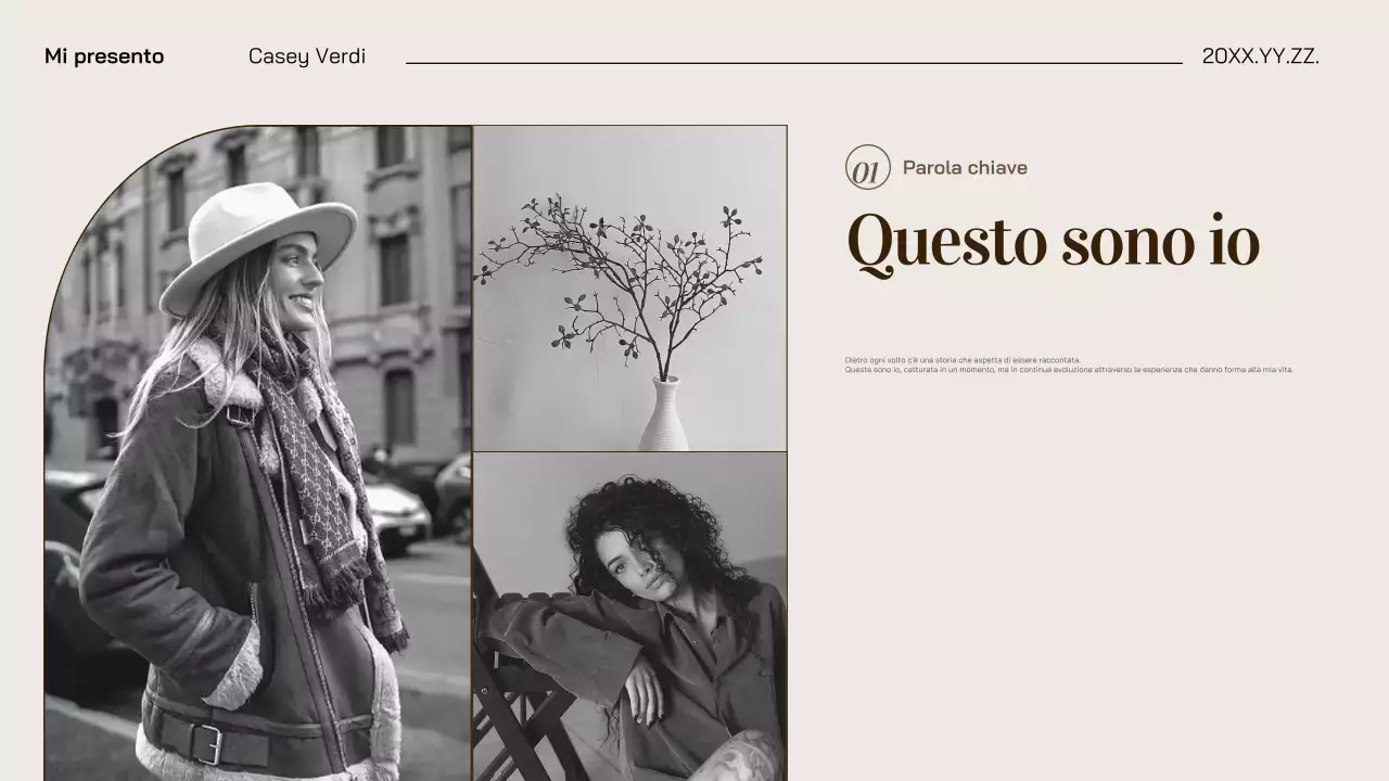 portafoglio fotografico elegante beige marrone