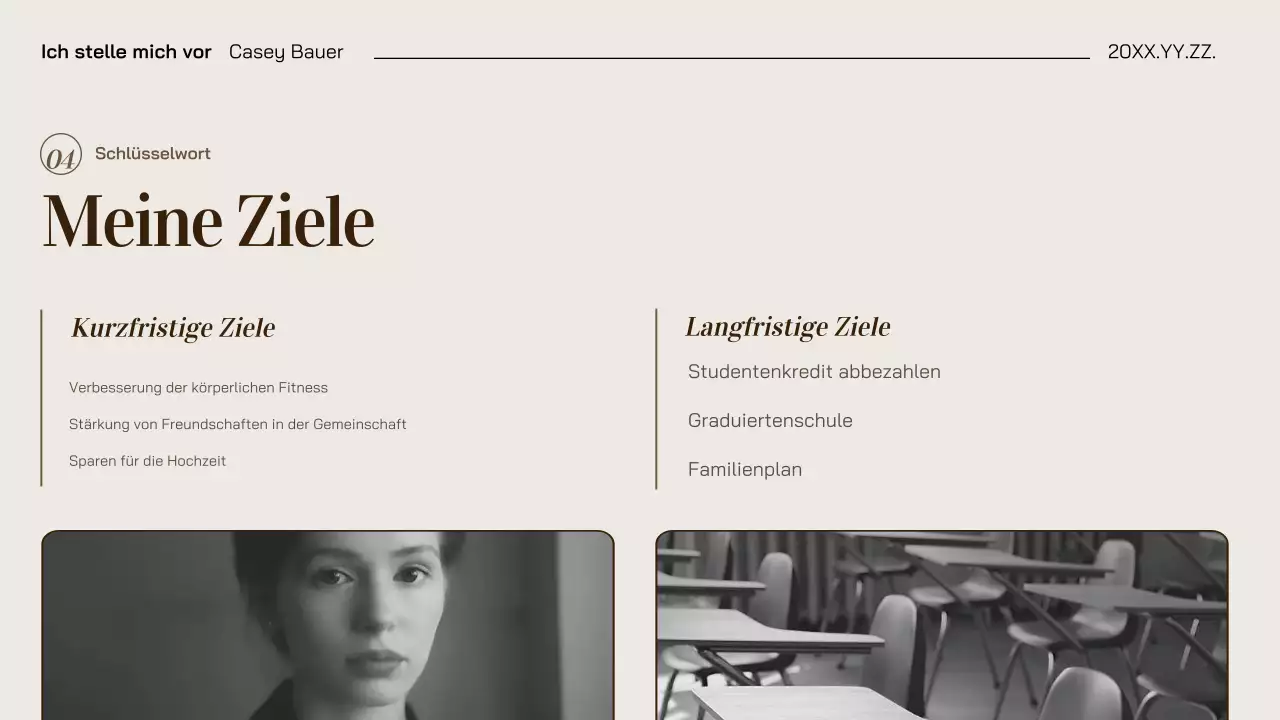 beige-braune elegante Fotomappe