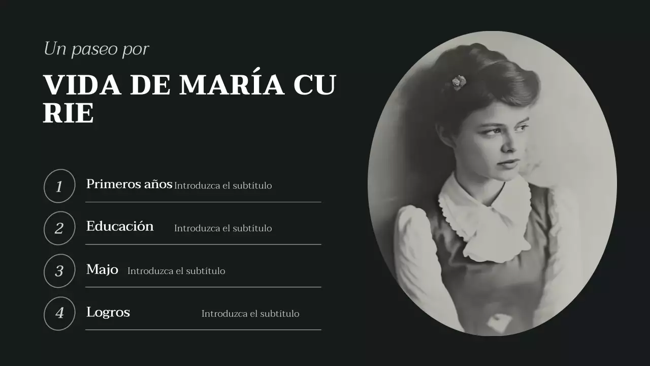 beige negro conferencia biografía clásica