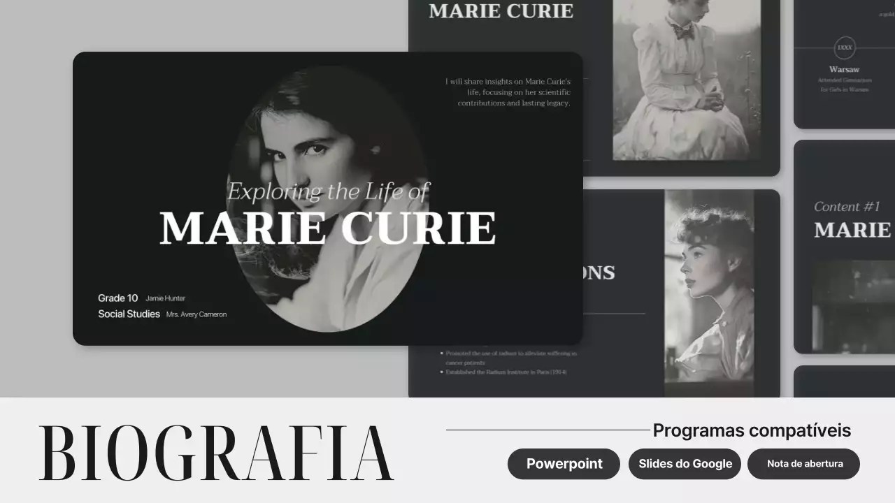 palestra biográfica clássica preto bege