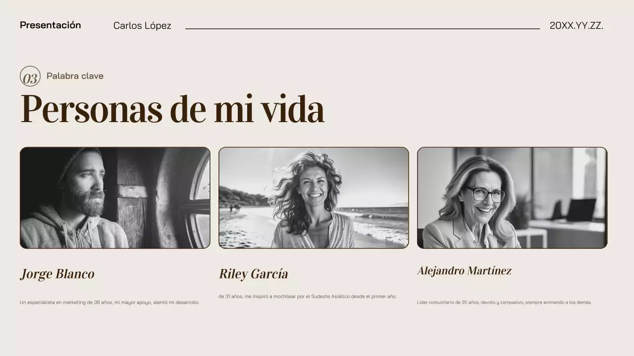 portafotos elegante beige marrón