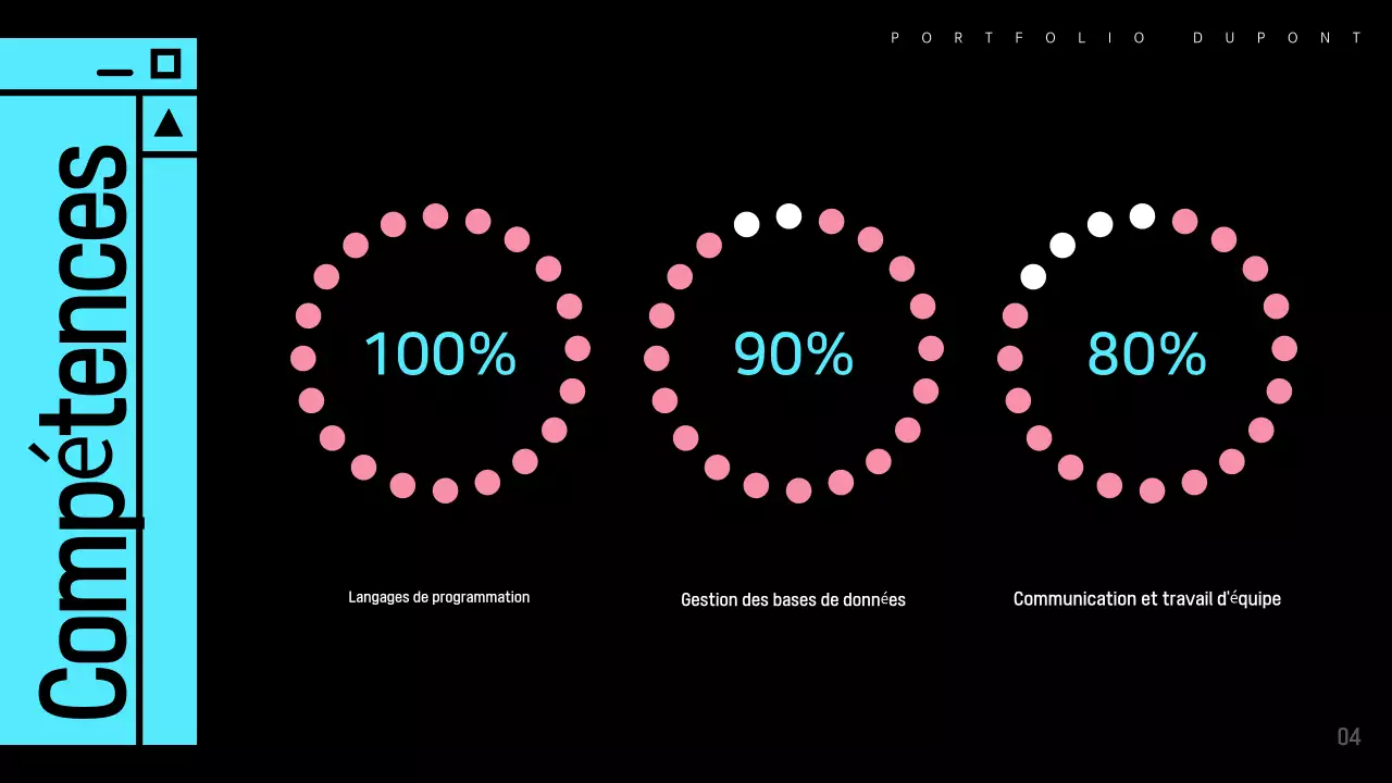 Portefeuille de logiciels moderne bleu clair