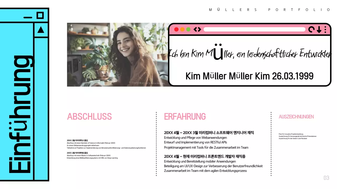 Hellblaue moderne Softwaremappe