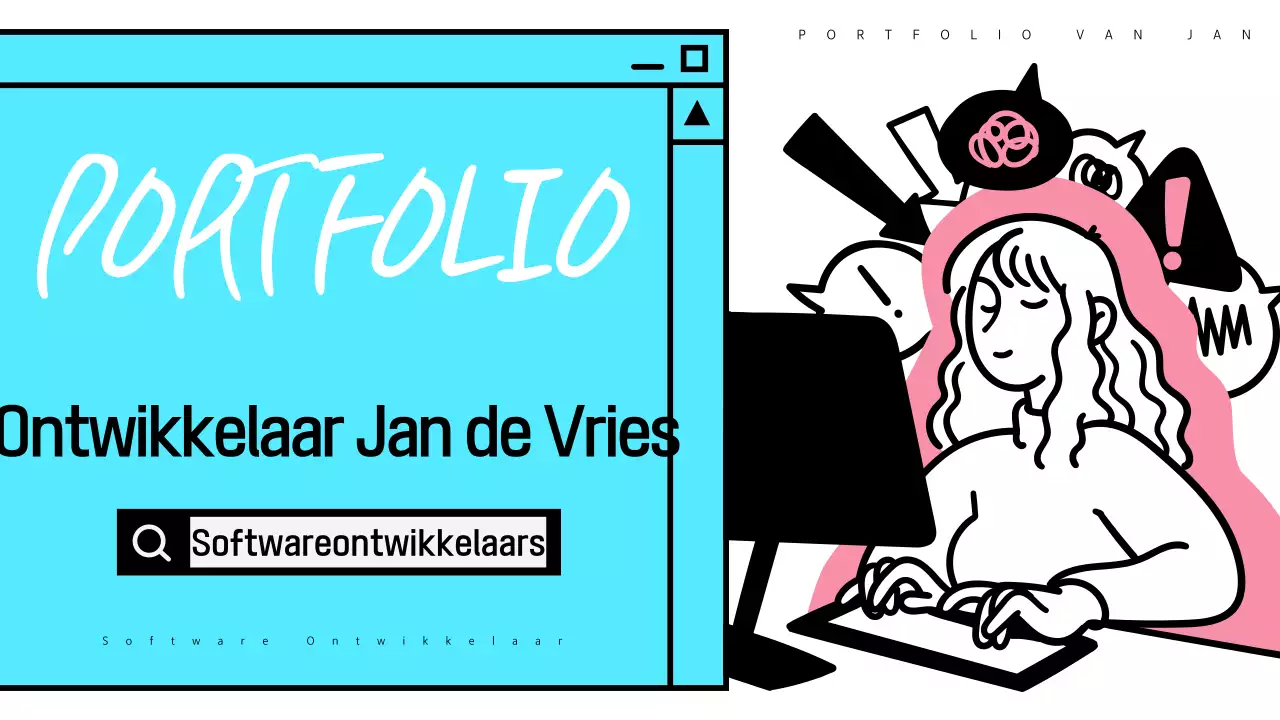 Lichtblauw modern software portfolio