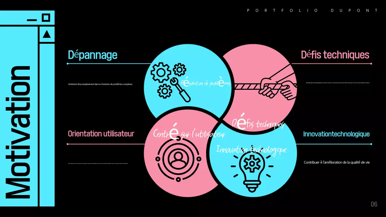 Portefeuille de logiciels moderne bleu clair