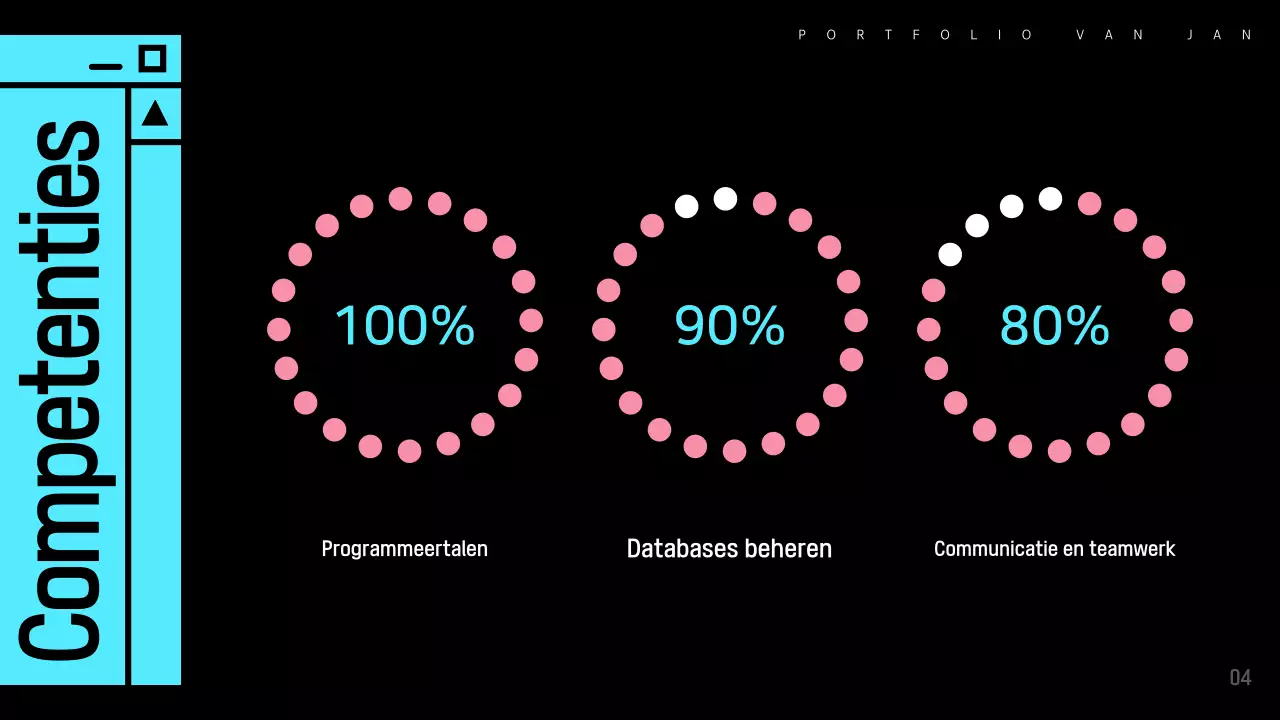Lichtblauw modern software portfolio