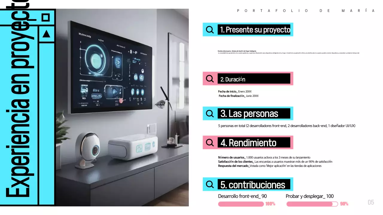 Cartera de software moderna en azul claro