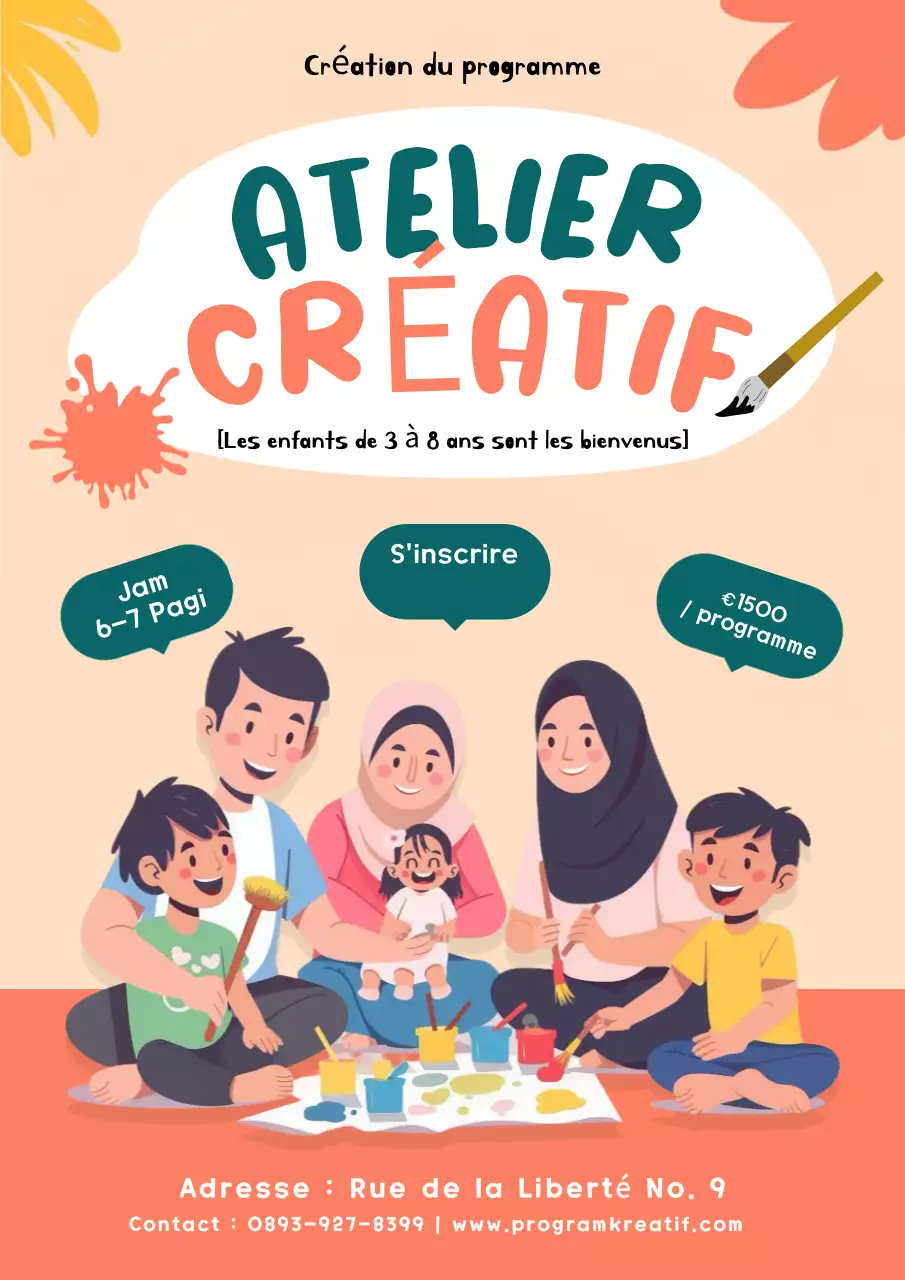 annonce de l'atelier orange ludique