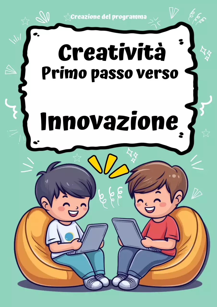 annuncio di creatività del fumetto alla menta