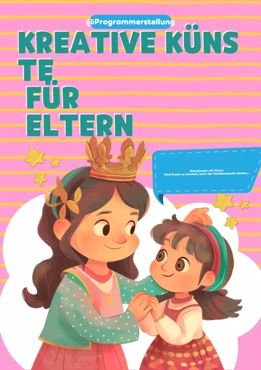 Rosa kreativer Familienführer