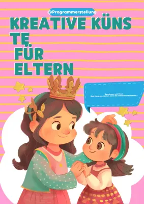 Rosa kreativer Familienführer