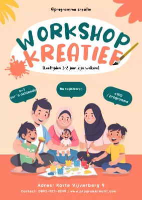 oranje ludieke workshop aankondiging