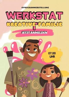 rosa Kreativ-Workshop-Ankündigung