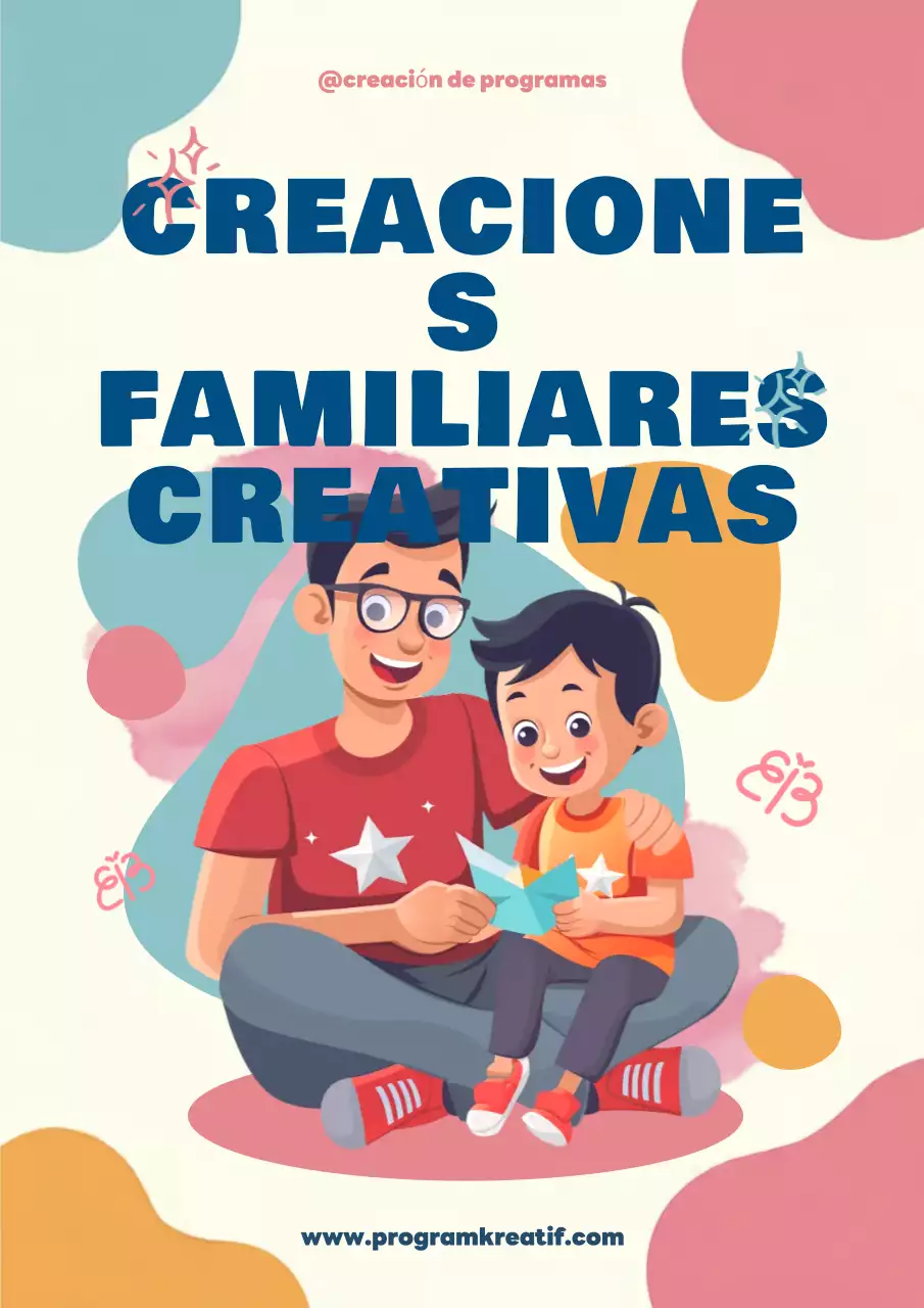 guía familiar creativa y colorida