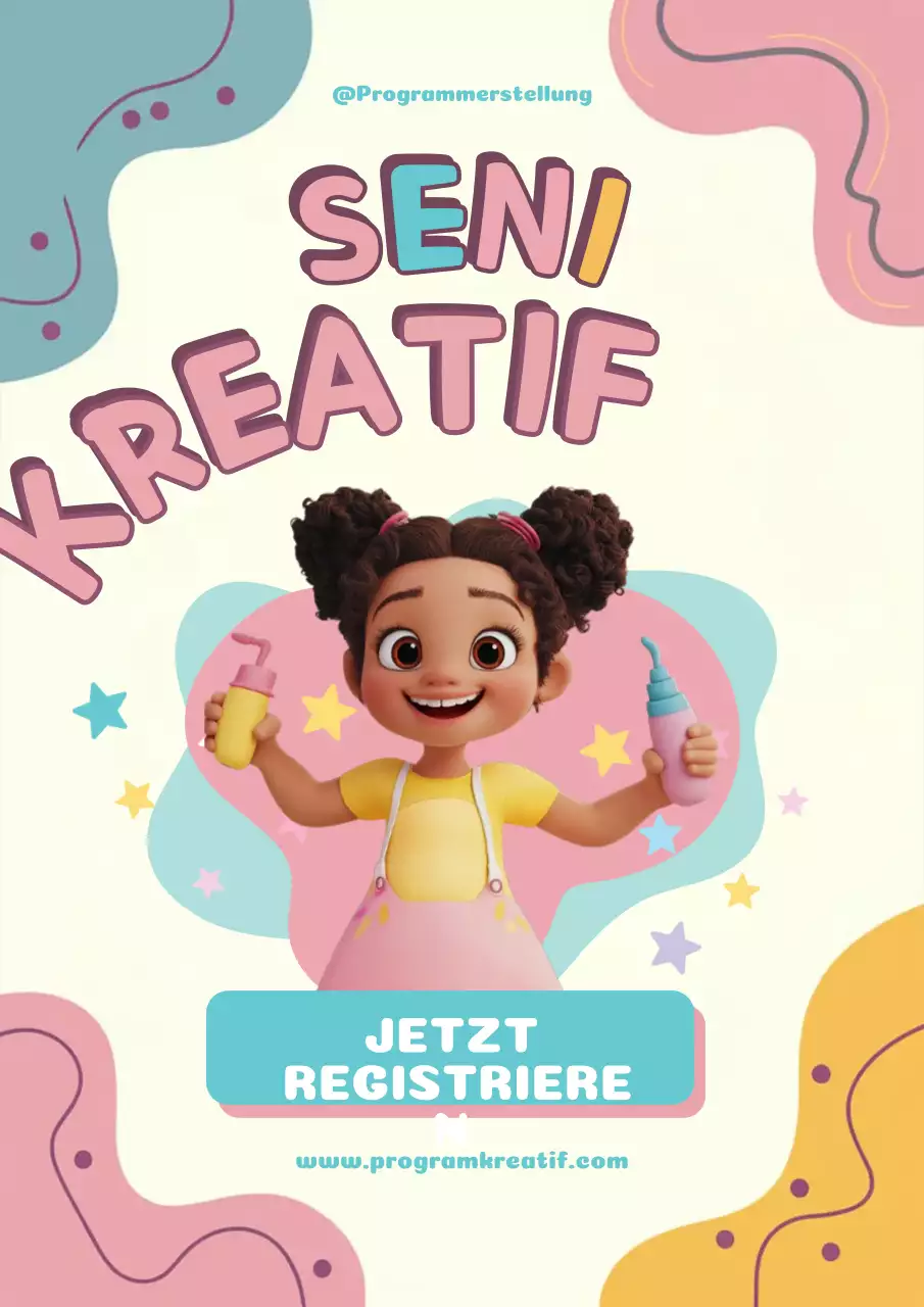 rosa verspielte Kunst Anmeldung