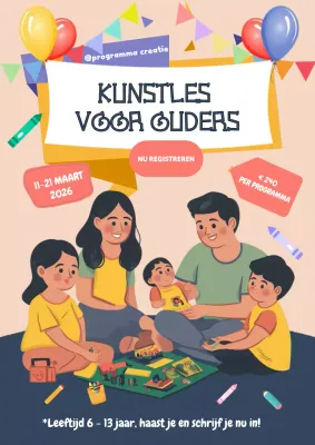 promotie voor kleurrijke moderne kunst