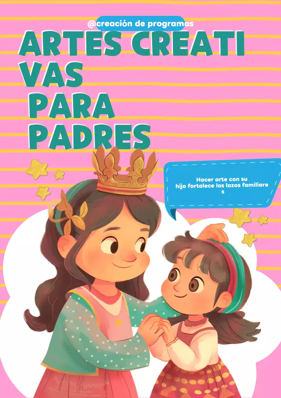 guía de la familia creativa rosa