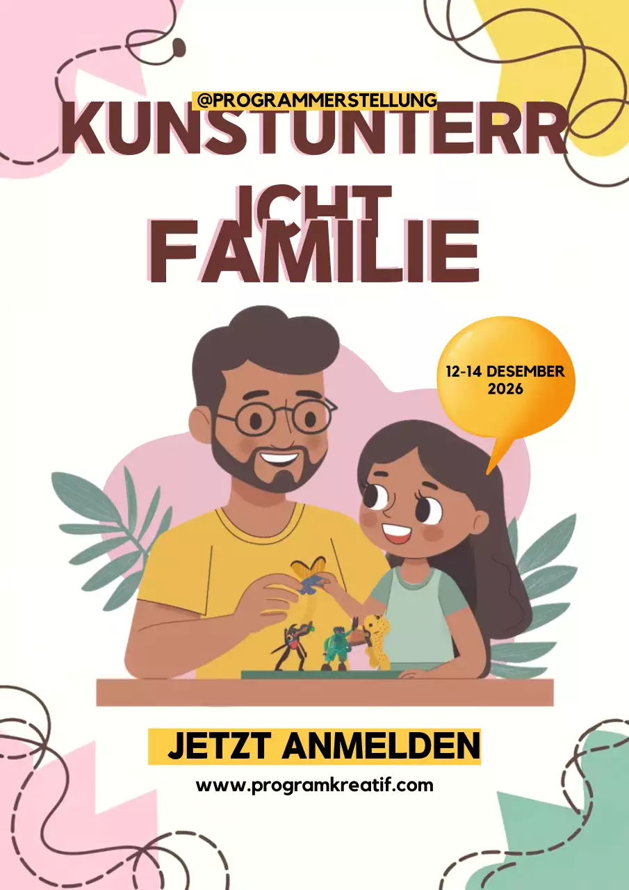 rosa kreatives Familienfest