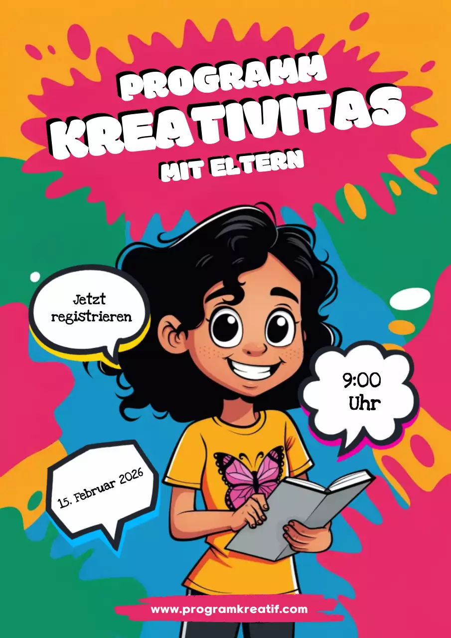 Regenbogen-Comic-Kreativitätsveranstaltung