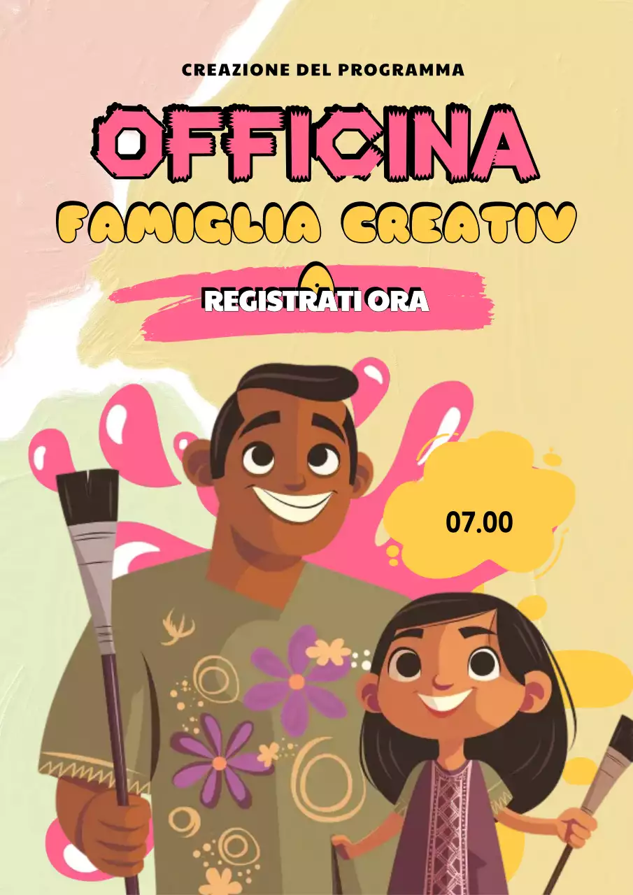 annuncio laboratorio creativo rosa