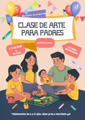 colorida promoción de arte moderno