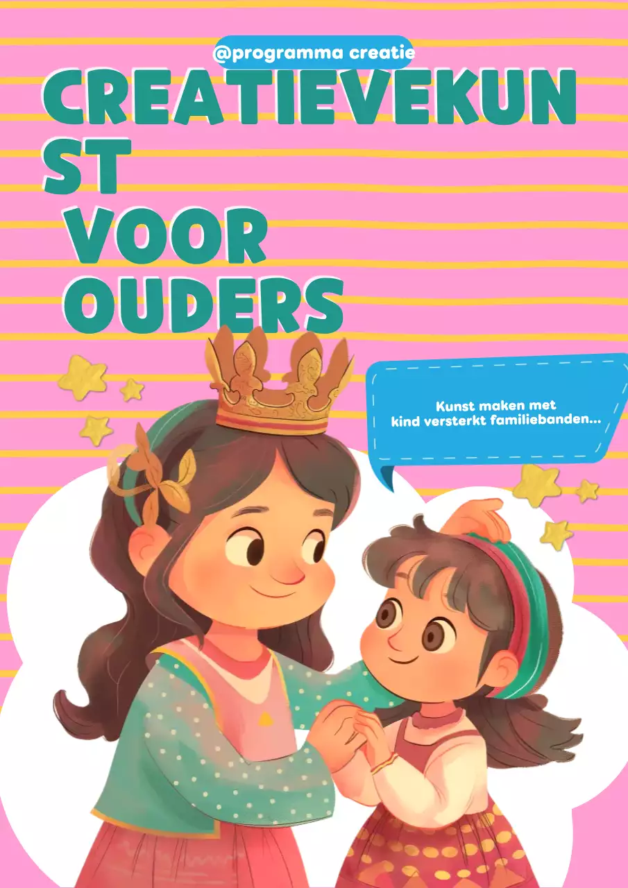 roze creatieve gezinsgids