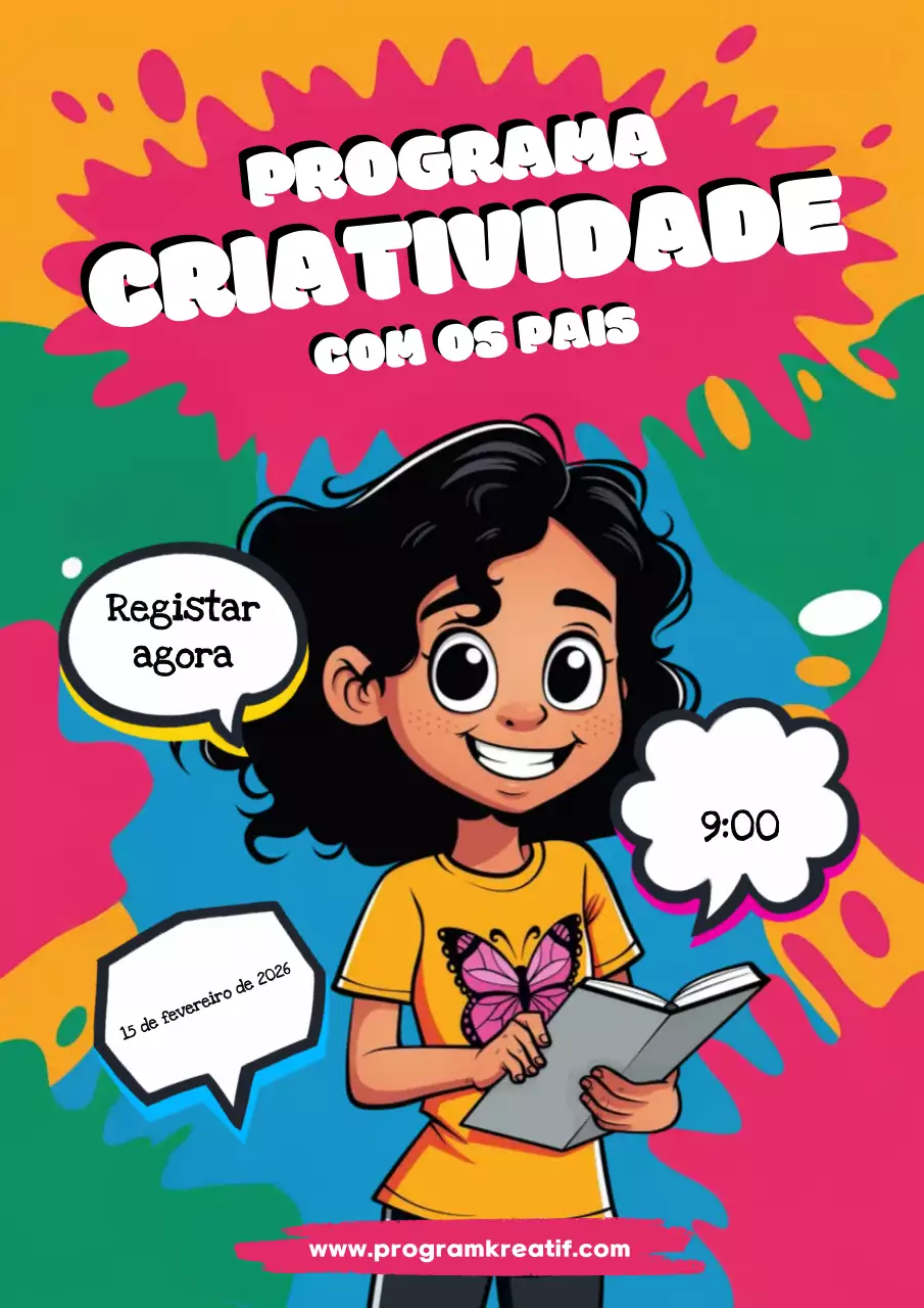 evento de criatividade da banda desenhada arco-íris