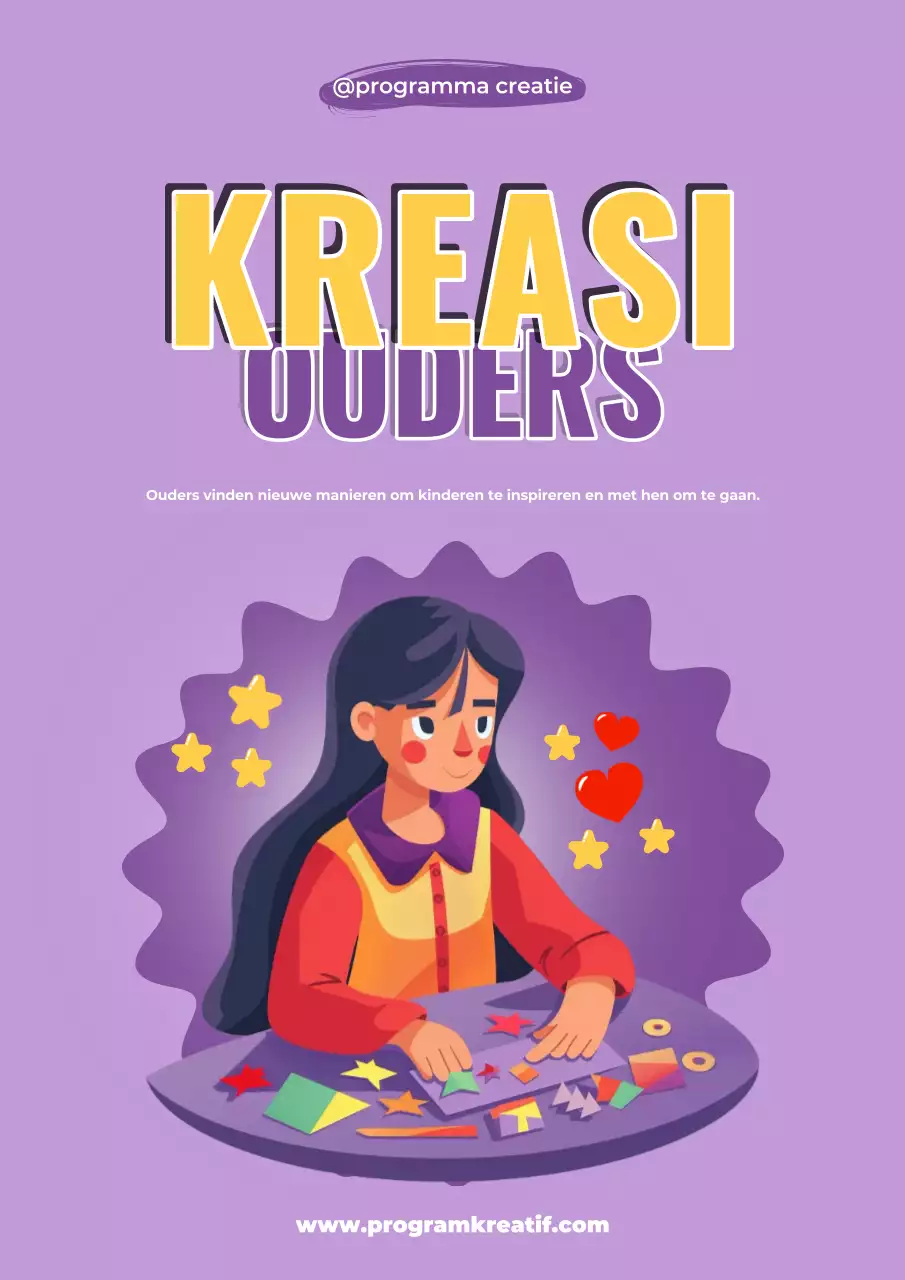 paarse creatieve ouderschapsgids