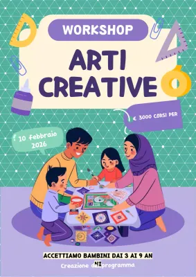 invito al laboratorio artistico creativo viola