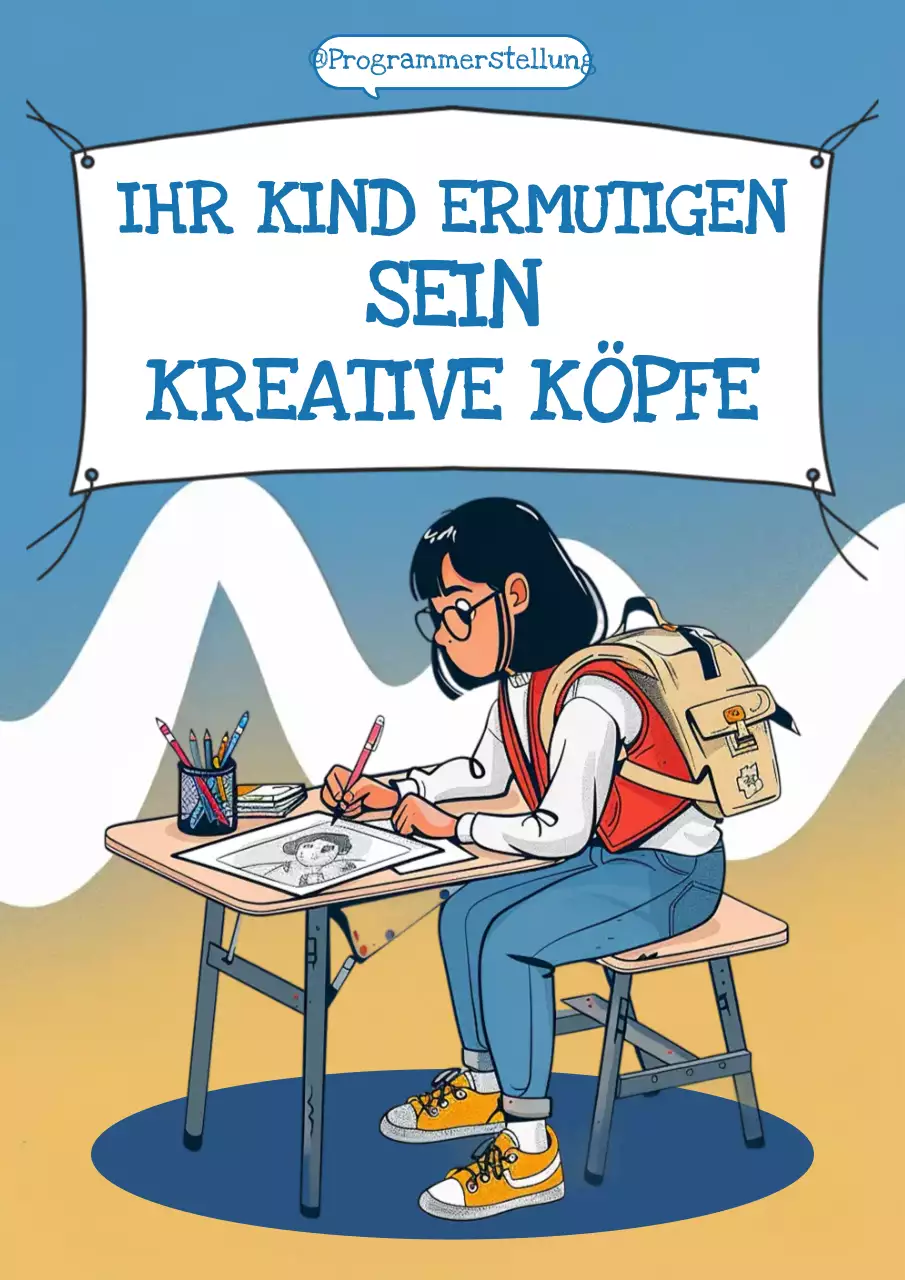 blau retro Kreativität Förderung