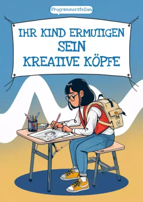 blau retro Kreativität Förderung