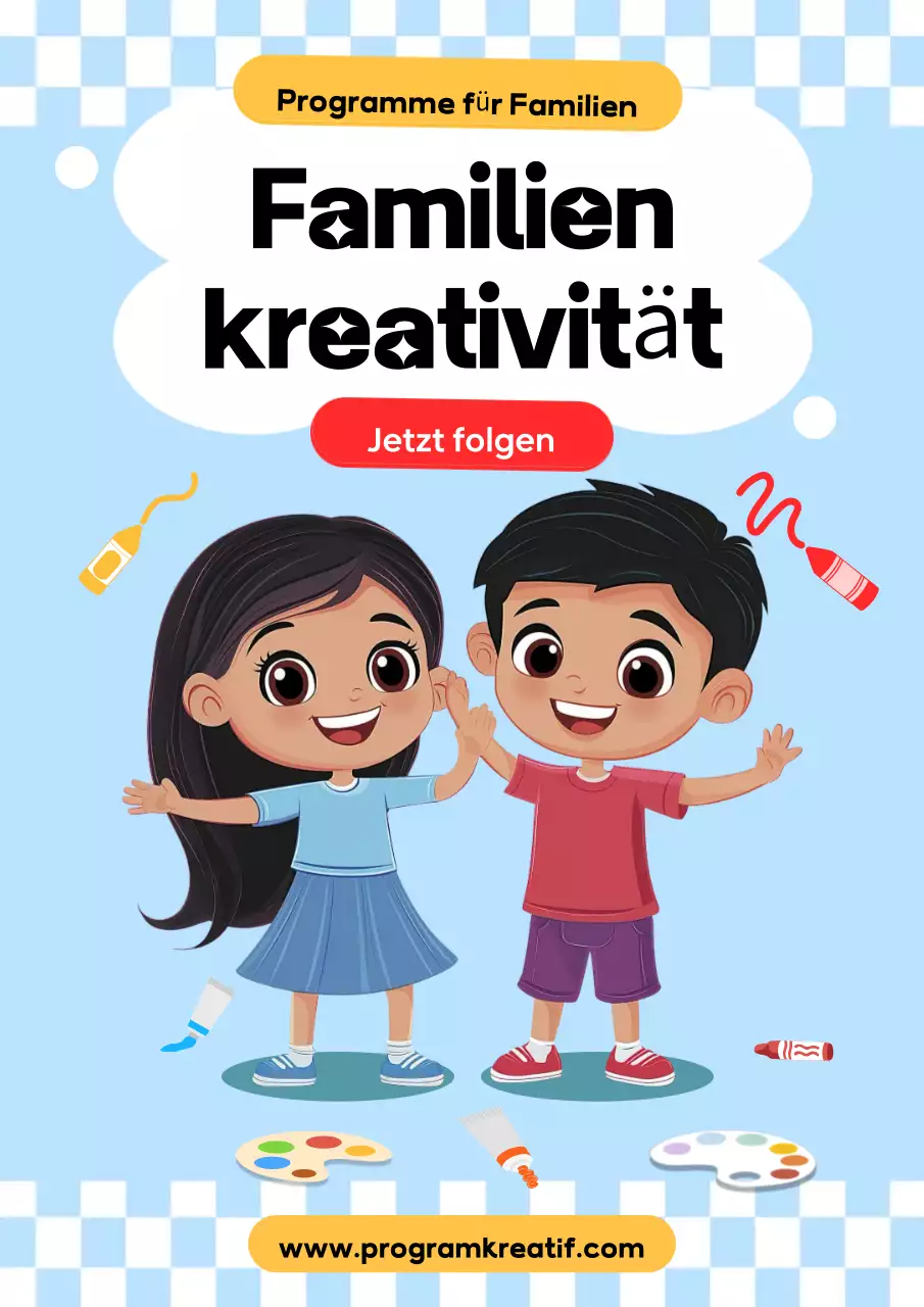 blaue spielerische Kreativitätsförderung