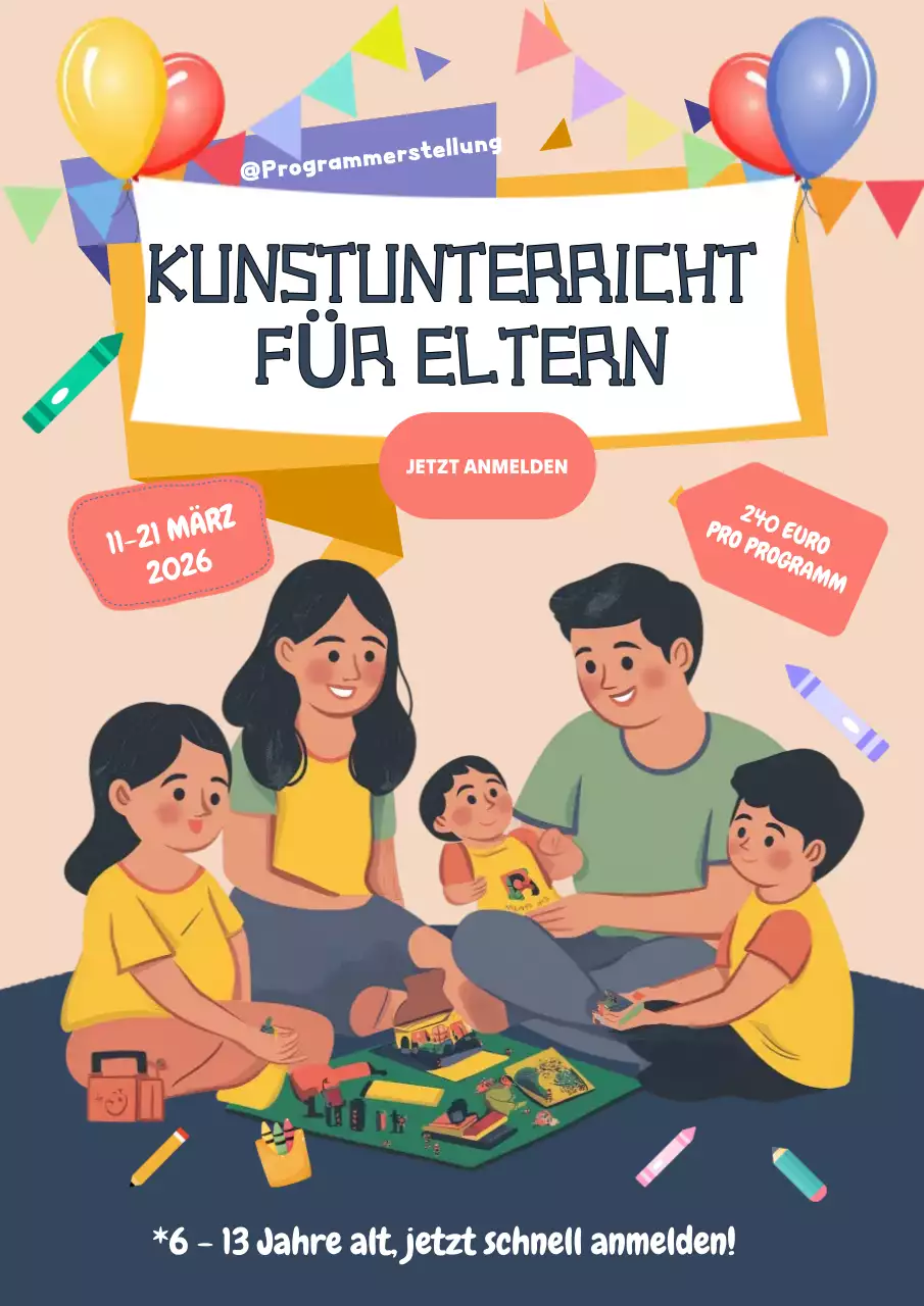 farbenfrohe moderne Kunstförderung