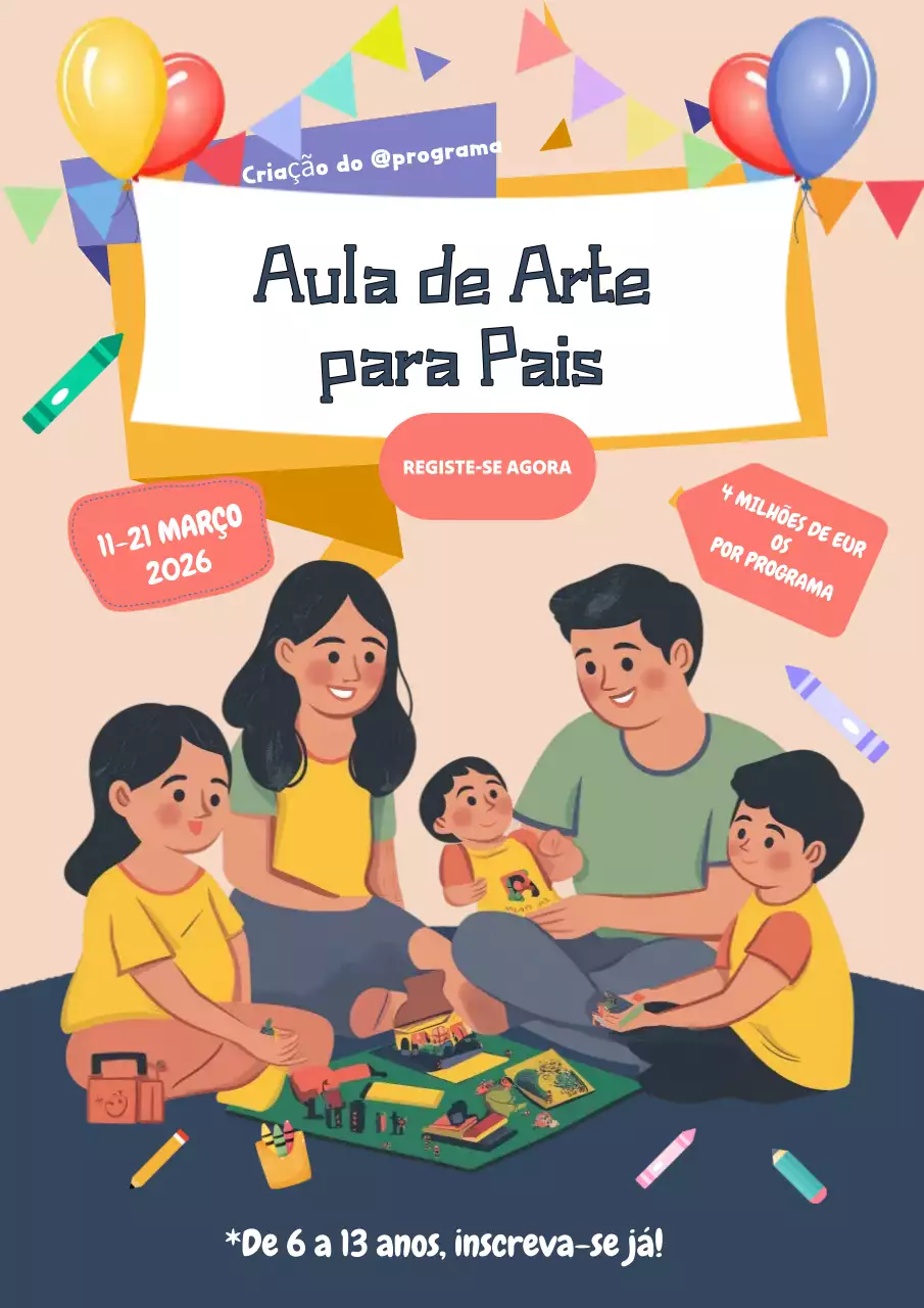 promoção de arte moderna colorida