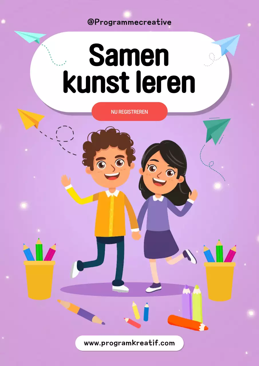 paarse speelse kunst uitnodiging