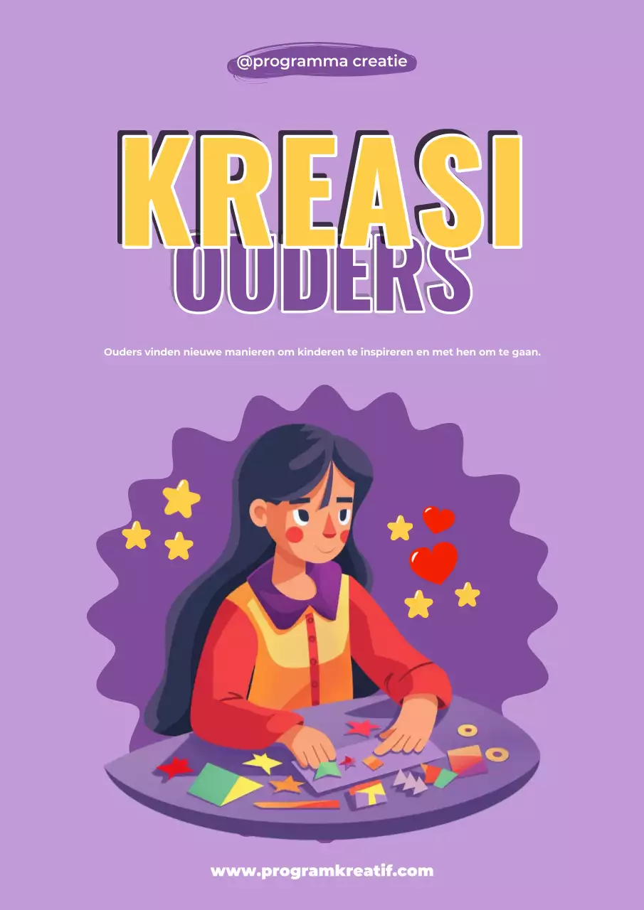 paarse creatieve ouderschapsgids