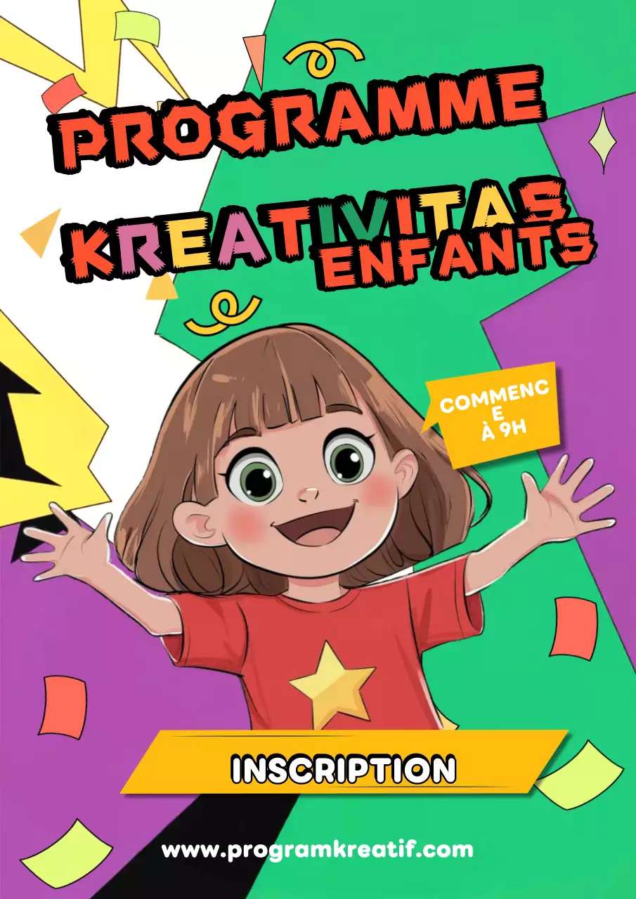 invitation à la créativité comique et colorée