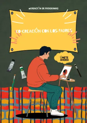 invitación arte creativo verde