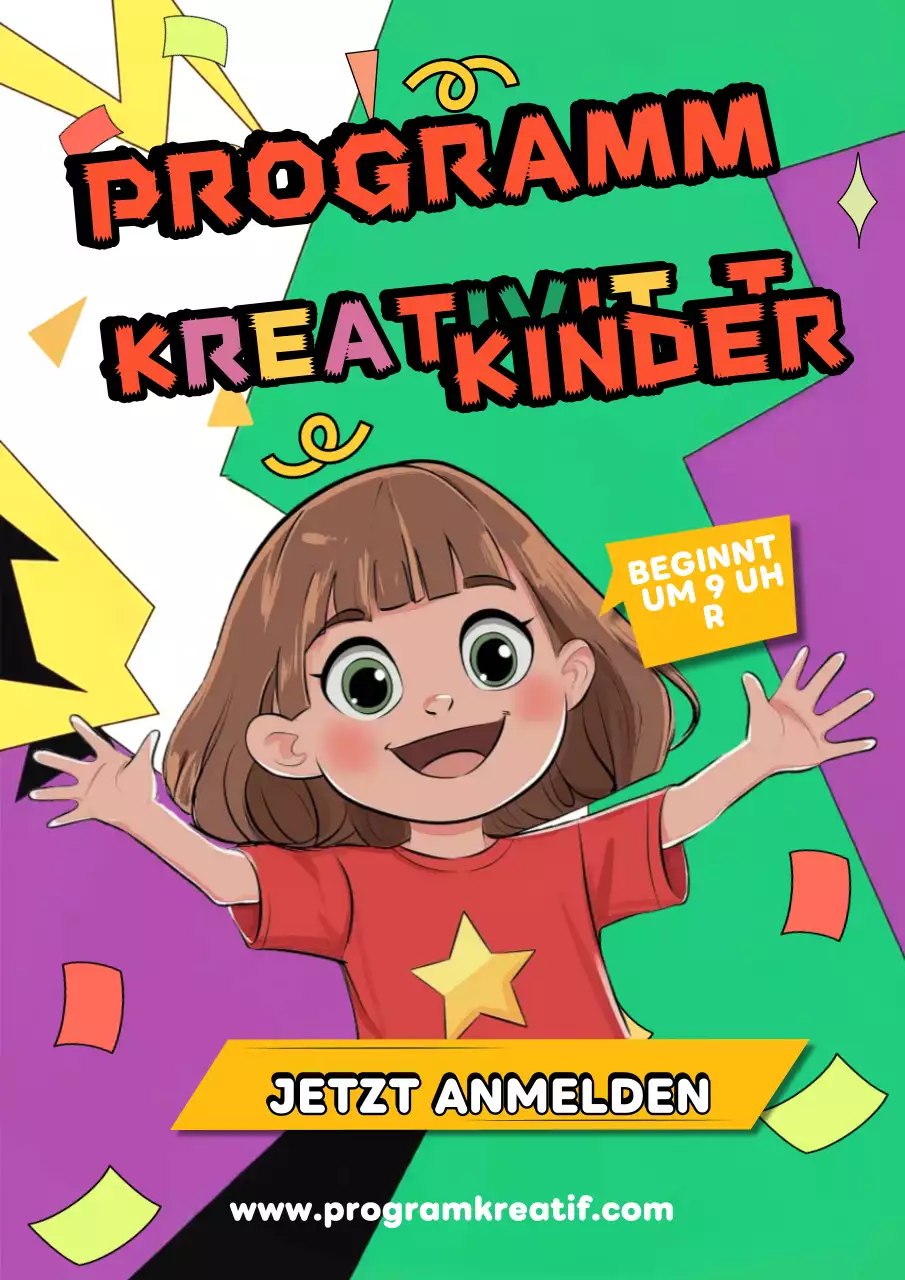 Bunte Comic-Kreativität Einladung