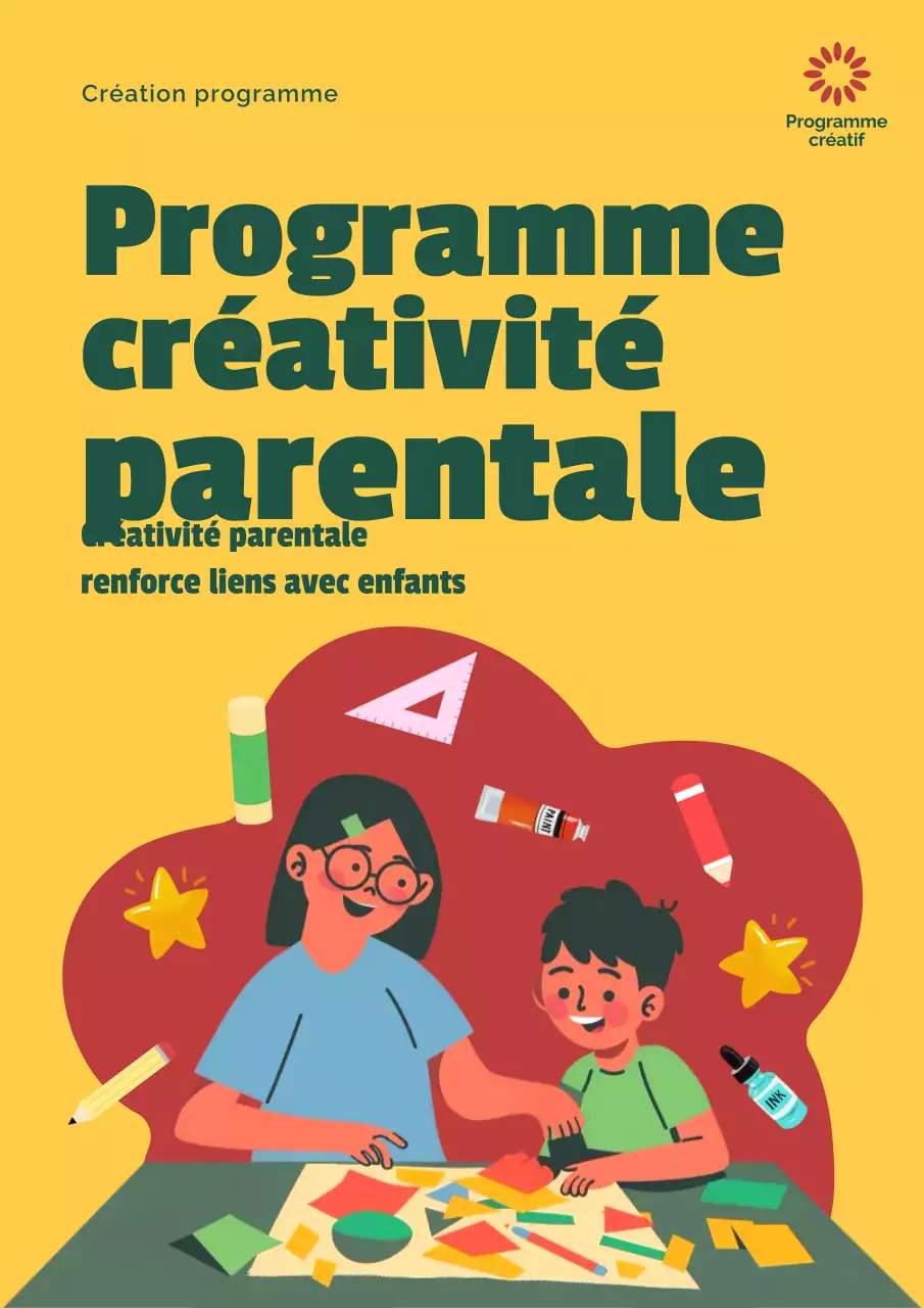 jaune créativité moderne promotion