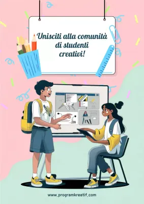 invito all'apprendimento moderno rosa