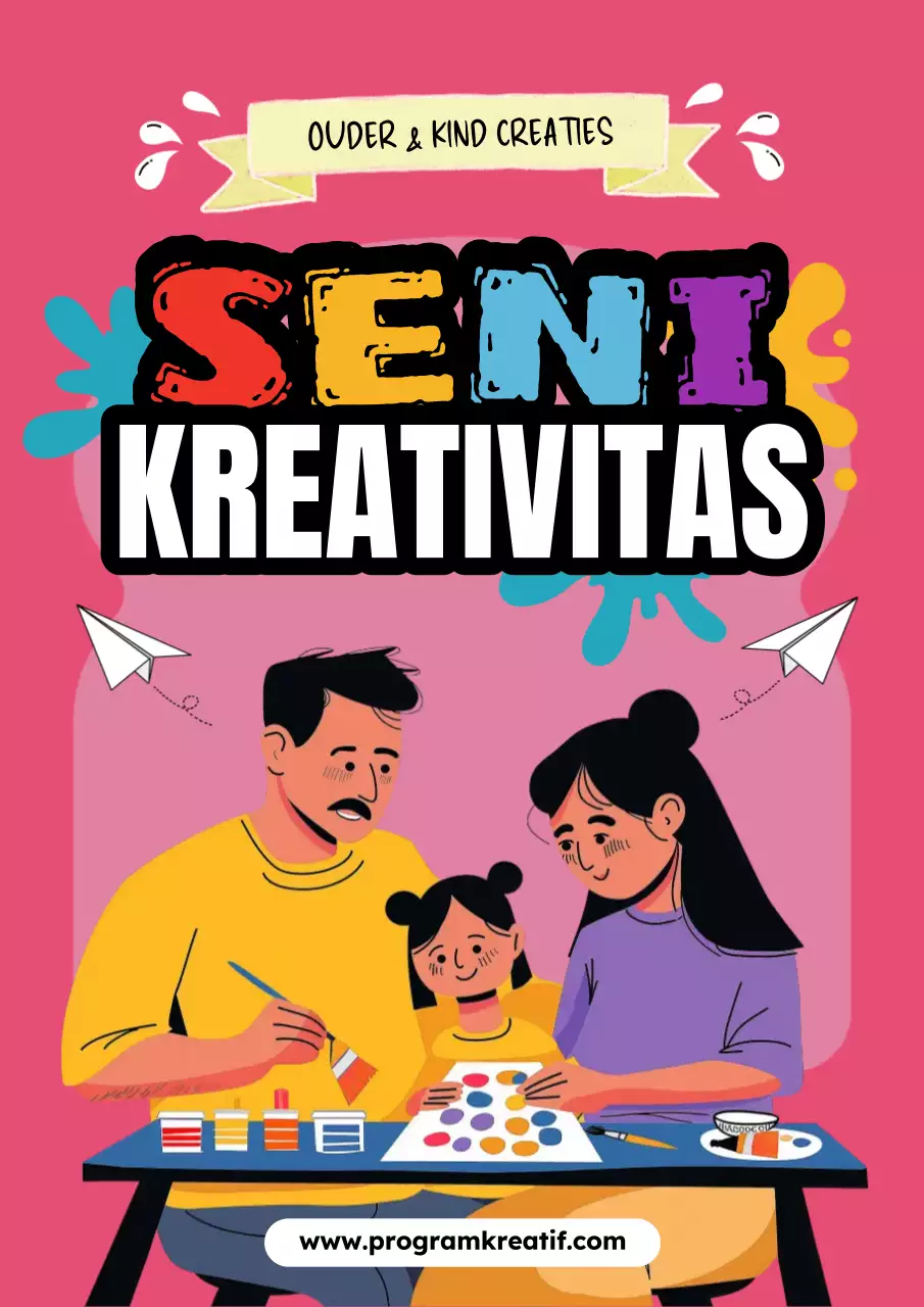 roze creatieve kunst promotie