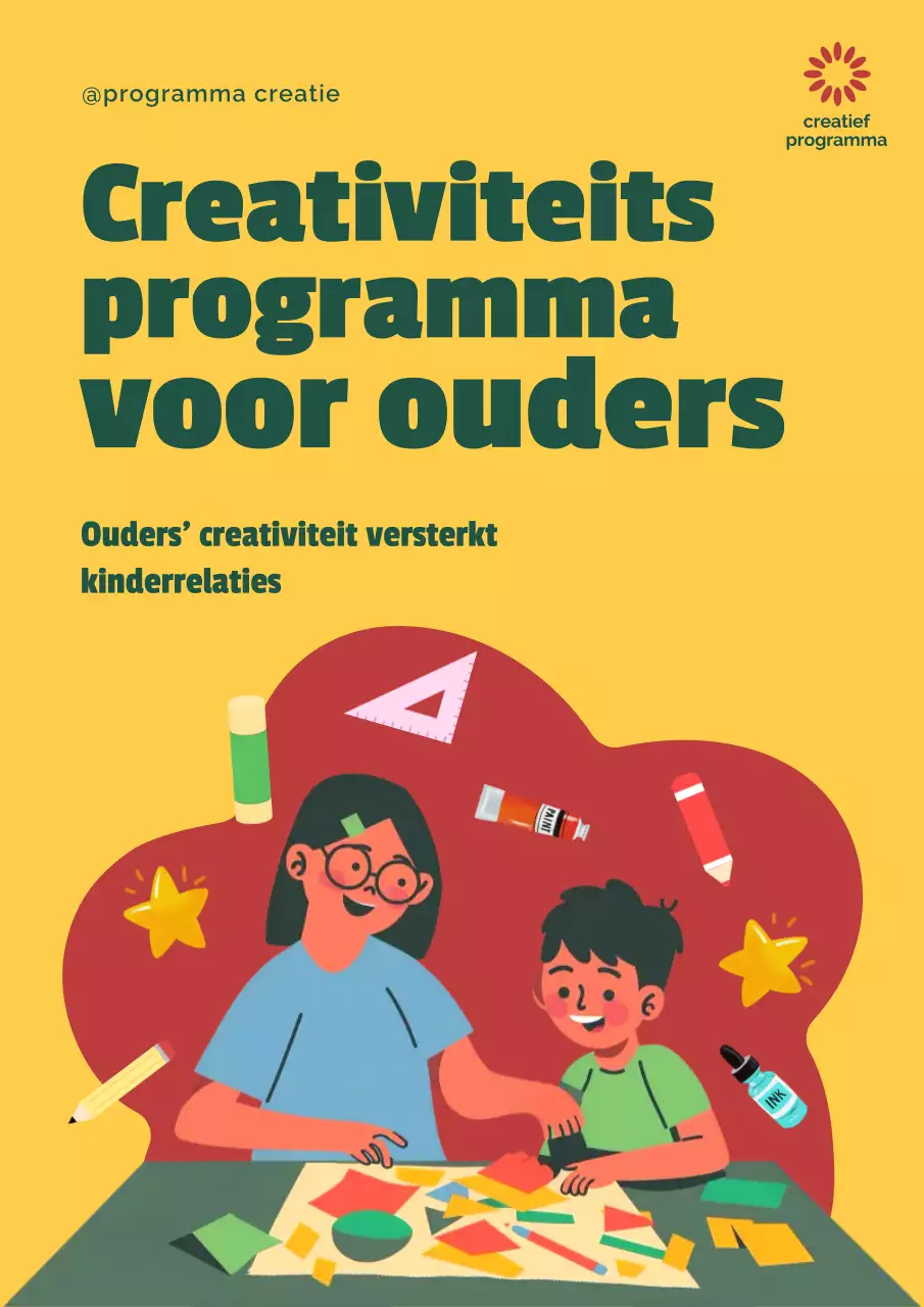 gele moderne creativiteit promotie