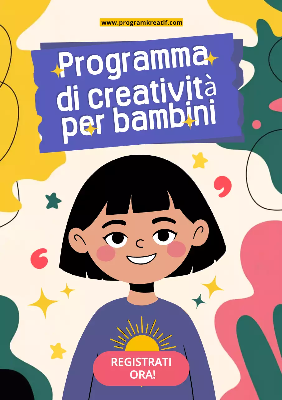 invito colorato, giocoso e creativo