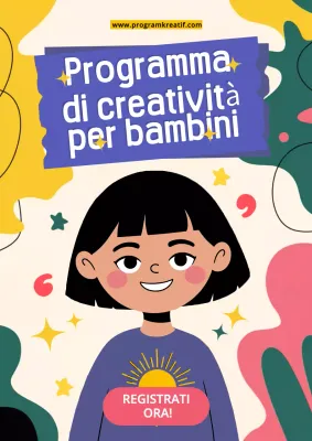 invito colorato, giocoso e creativo