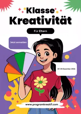 rote kreative Klasse Einladung