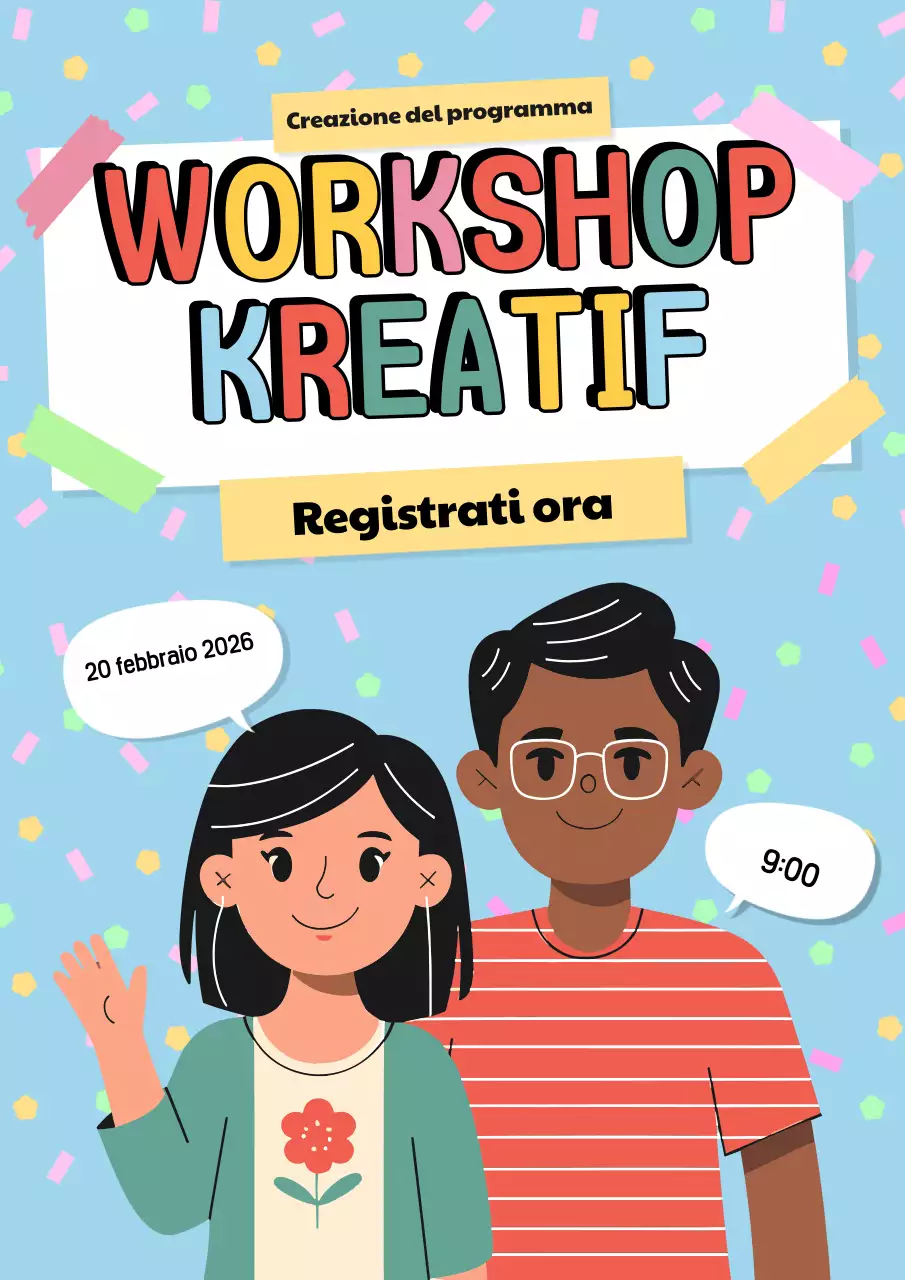 invito al laboratorio di fumetto colorato