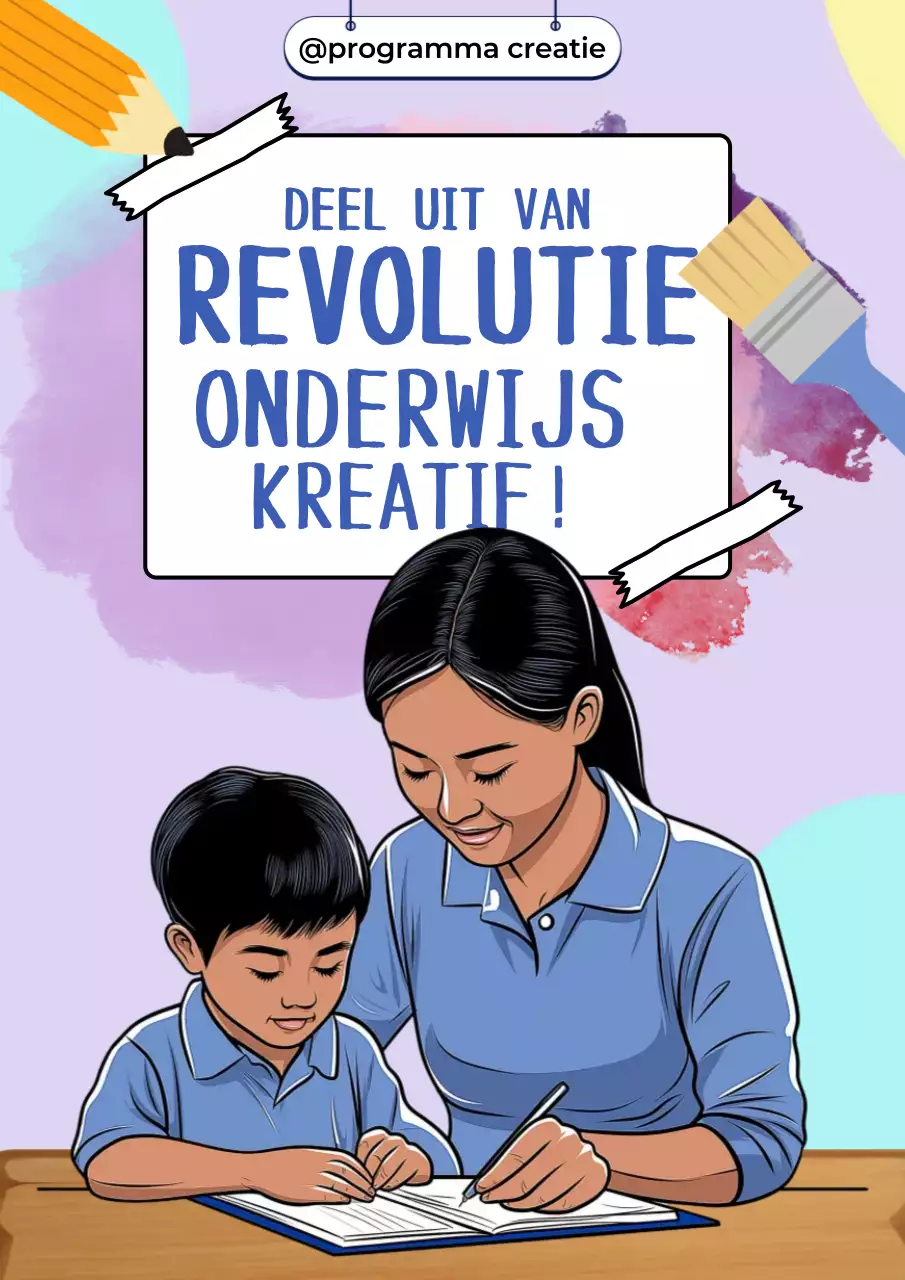 paarse creatieve onderwijs promotie