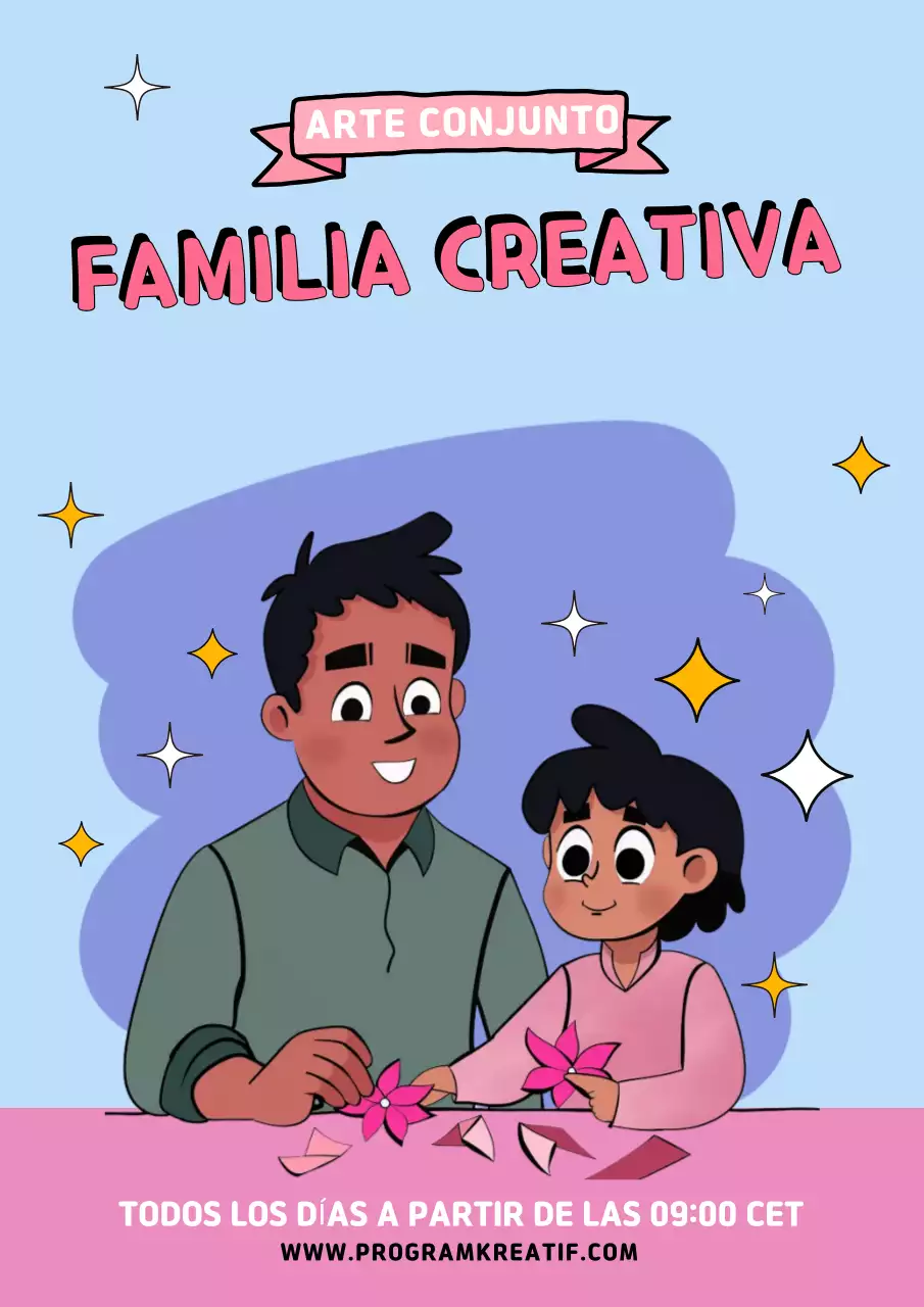 anuncio del evento familiar blue comic